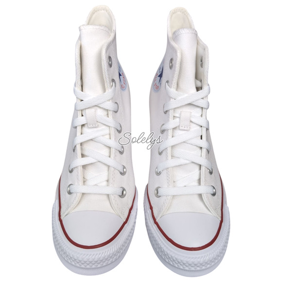 Converse Chuck Taylor All Star Hidden Wedge Platform White Sneaker 10 NEW - Picture 2 of 11